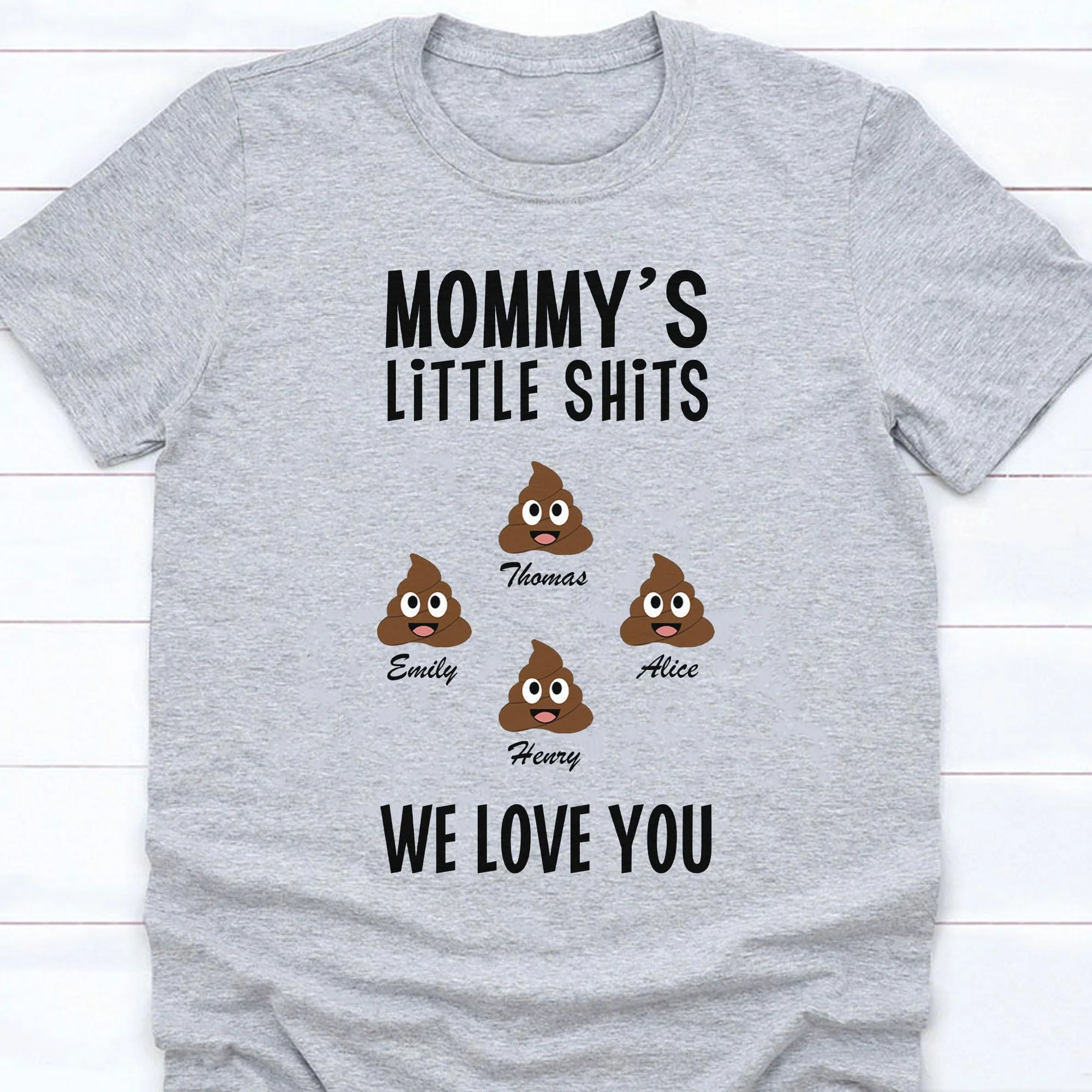 Mommy's Little Shits Personalized Custom Family Shirt C294 - Image 3