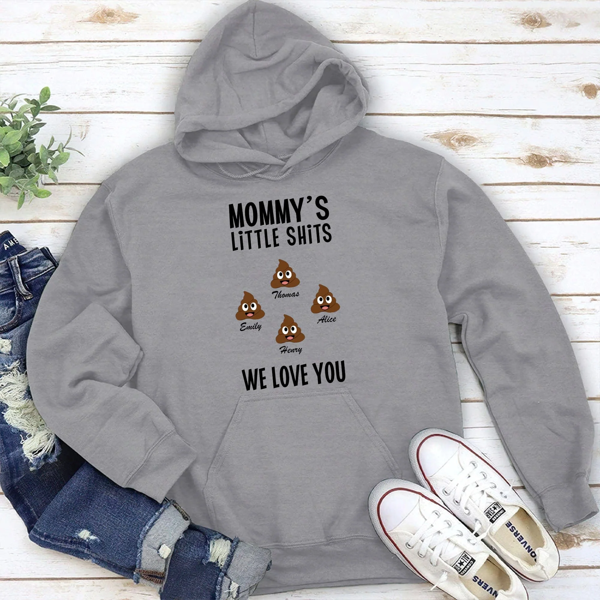 Mommy's Little Shits Personalized Custom Family Shirt C294 - Image 4