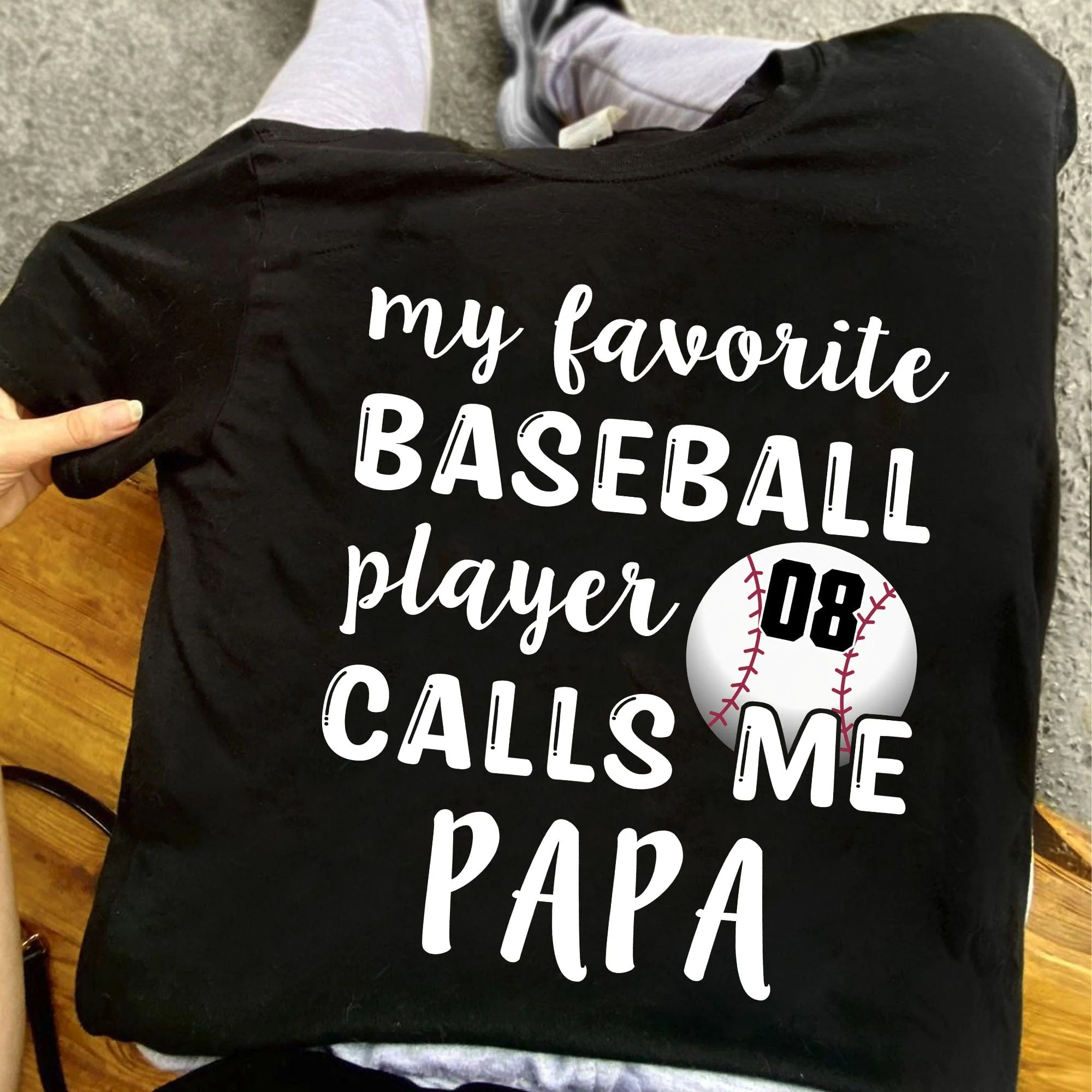 My Favorite Baseball Player Personalized Custom Baseball Shirts C497 - Image 2