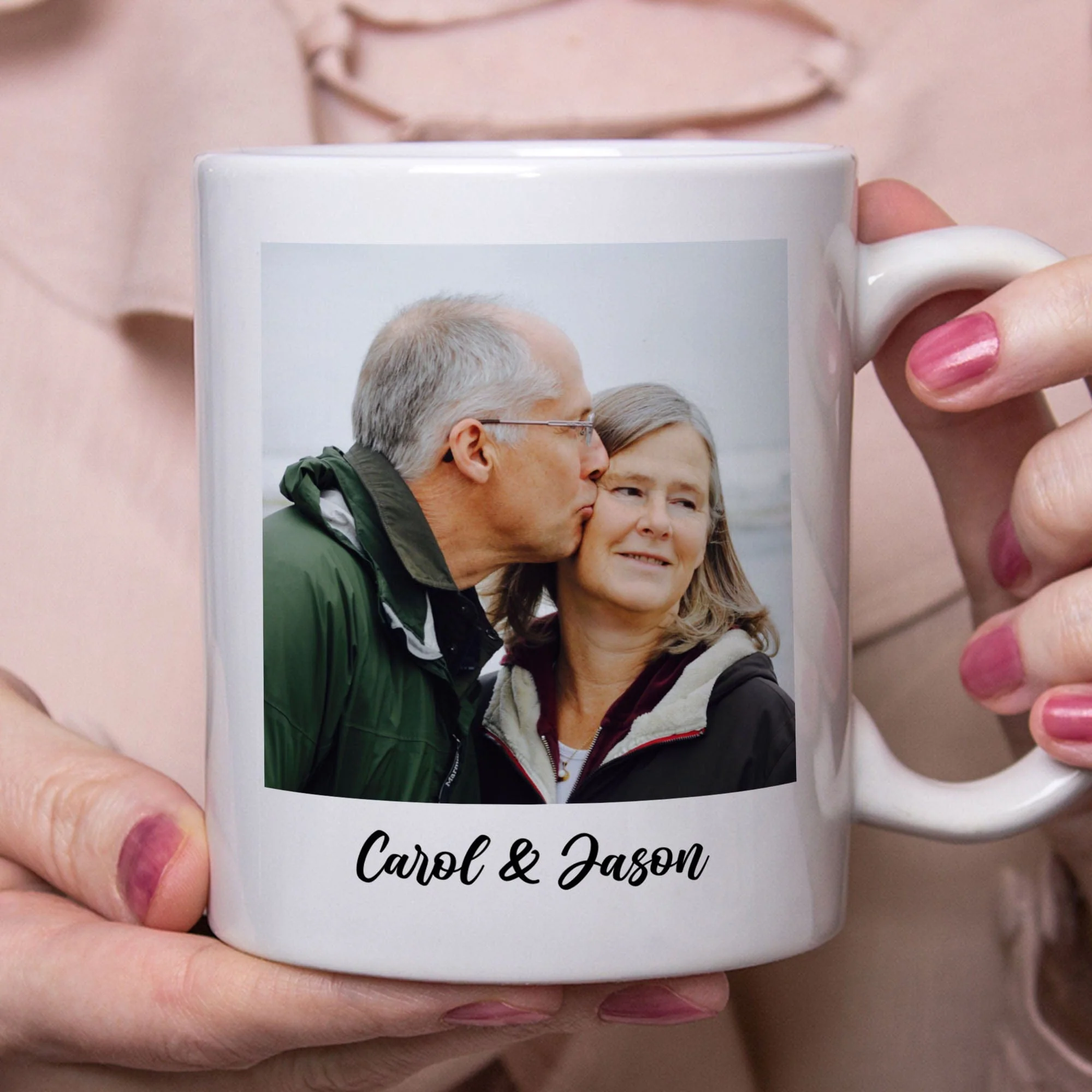 My Favorite Place Is Next To You Personalized Custom Photo Anniversary Mug Valentine Day Gift C579 - Image 2