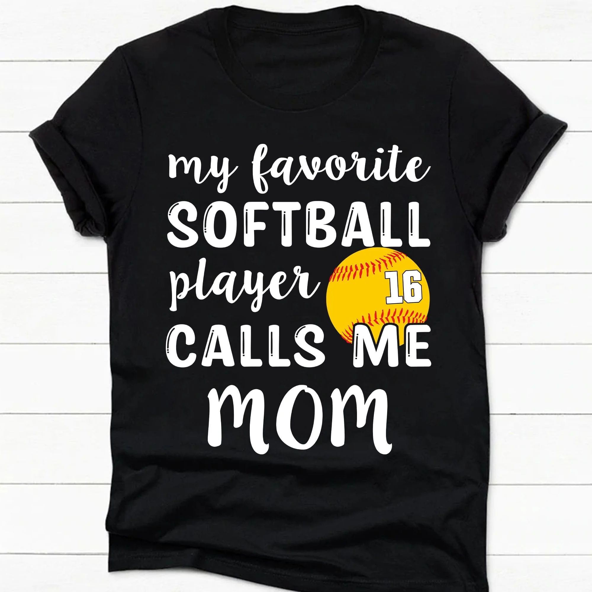 My Favorite Softball Player Personalized Custom Softball Shirts C497 - Image 5
