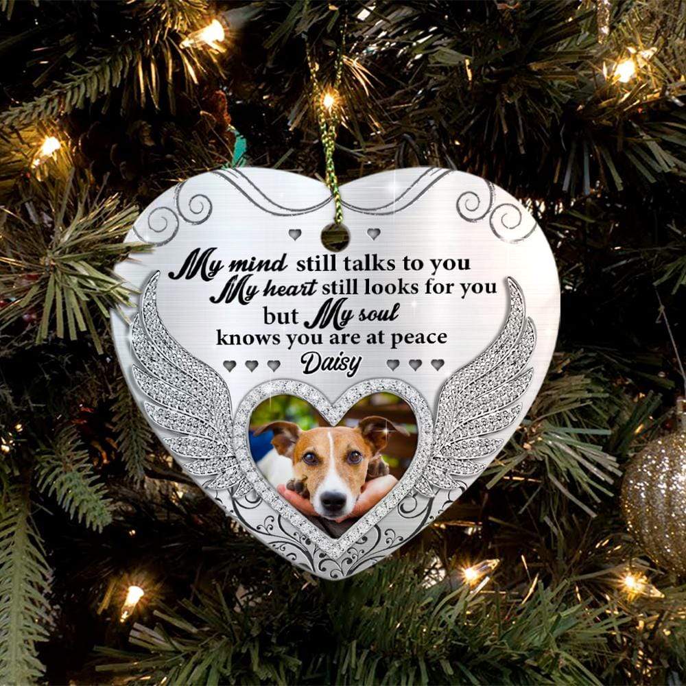 My Soul Knows You Are At Peace Dog Heart Ornament HN590