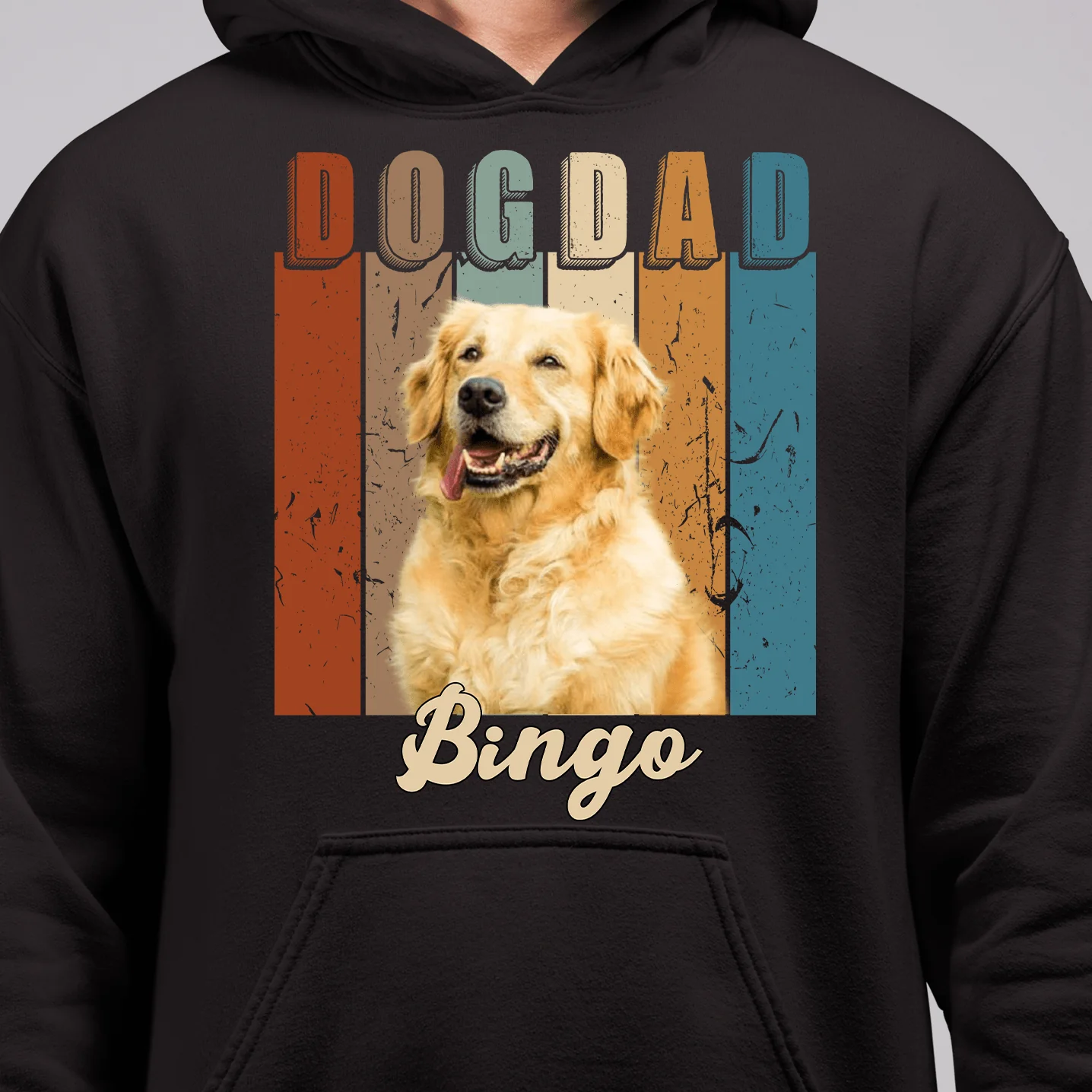 Vintage Dog Dad Photo Dog Shirt - Image 3