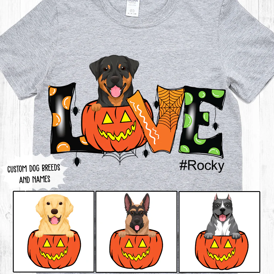 Love Halloween Dog Shirt