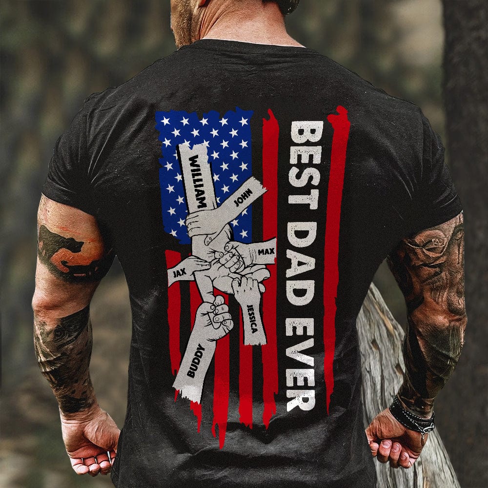Best Dad Ever Father's Day Back Shirt Personalized Gift N304 890785 - Image 7
