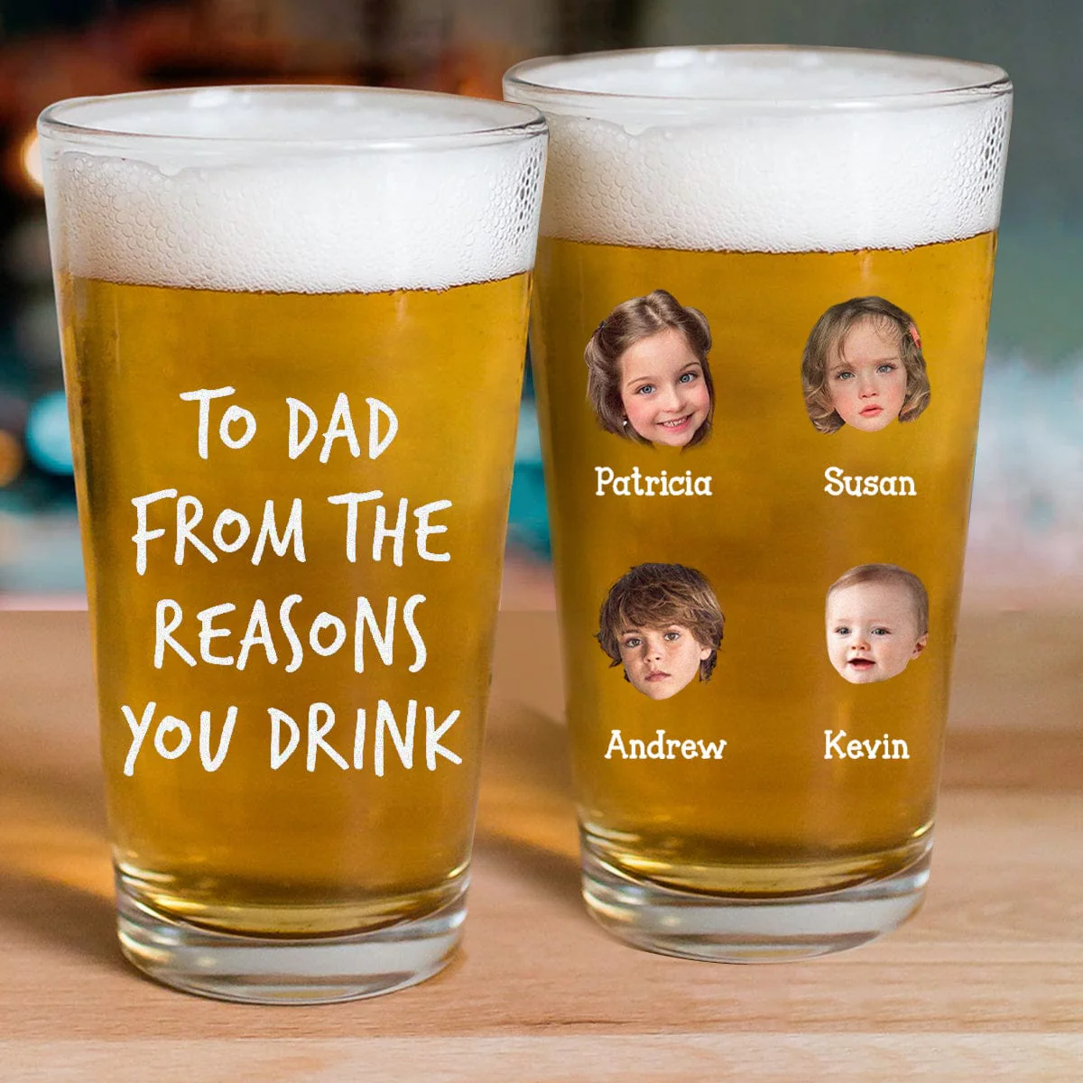 Custom Face Photo From The Reasons You Drink Beer Glass DM01 890923 - Image 3