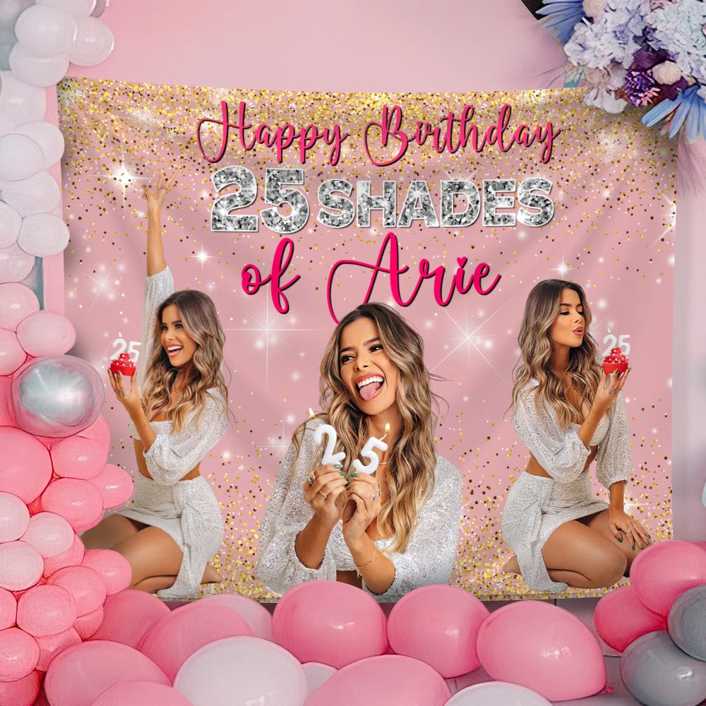 Custom Photo Happy Birthday Backdrop DM01 890863