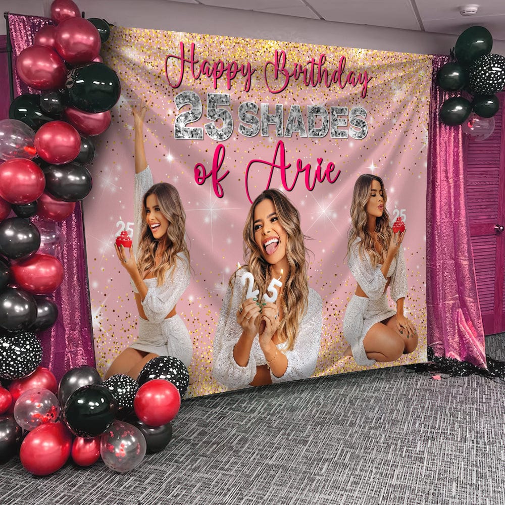Custom Photo Happy Birthday Backdrop DM01 890863 - Image 3