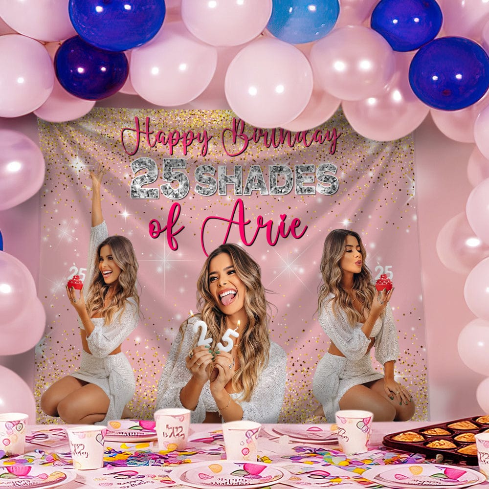 Custom Photo Happy Birthday Backdrop DM01 890863 - Image 5