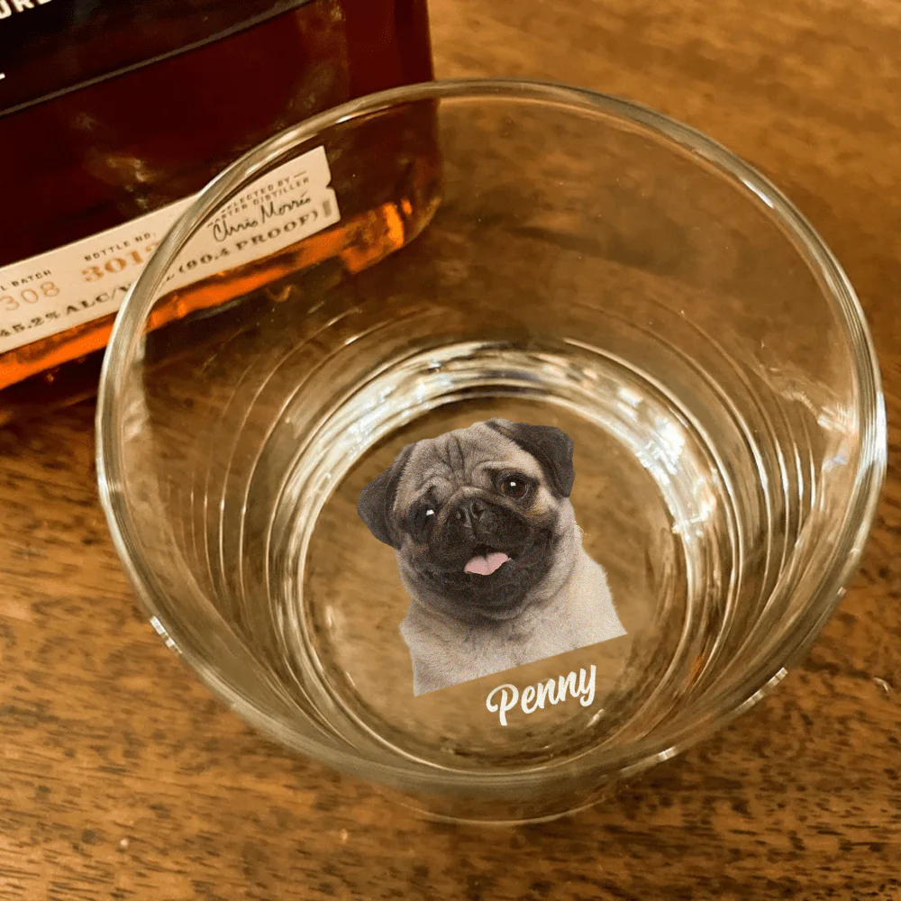 Custom Photo For Dog Lover Rock Glass K228 890805 - Image 2