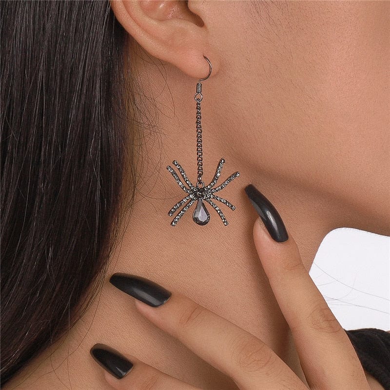 Halloween Skull Skeleton Drop Earrings - Image 9