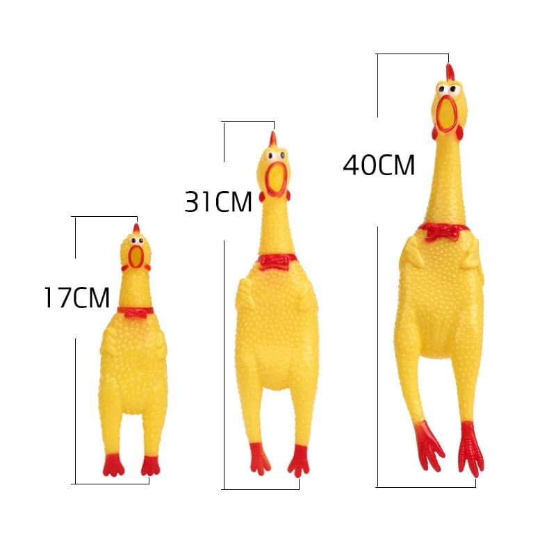 Screaming Chicken Squeeze Sound Dog Chew Toy - Image 6