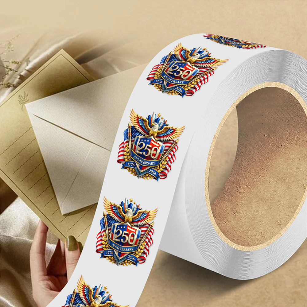 250 Years of Freedom America Anniversary Roll Sticker CH07 910598 - Image 2