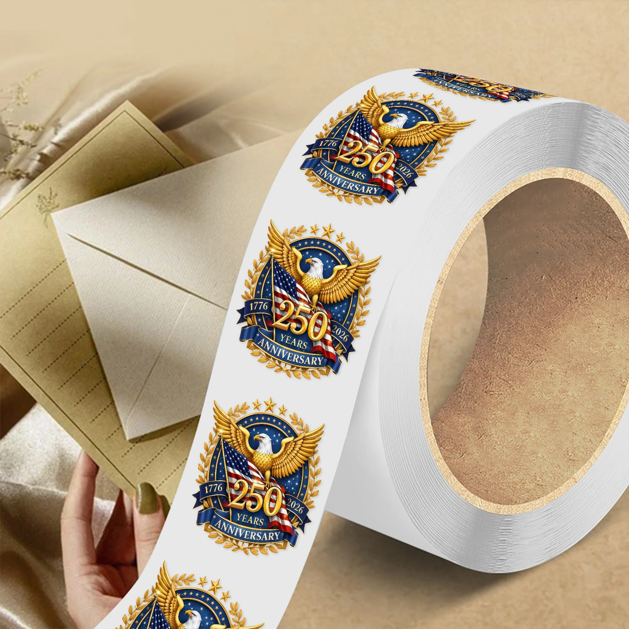 250 Years Anniversary America 1776-2026 Roll Sticker CH07 910602 - Image 2