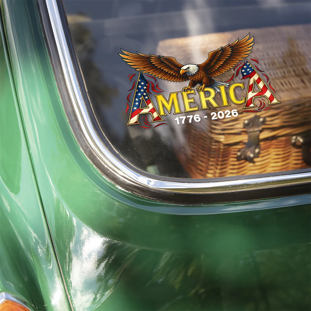 America 250th Anniversary Eagle 1776-2026 Car Window Decal Sticker HO82 901600 - Image 2