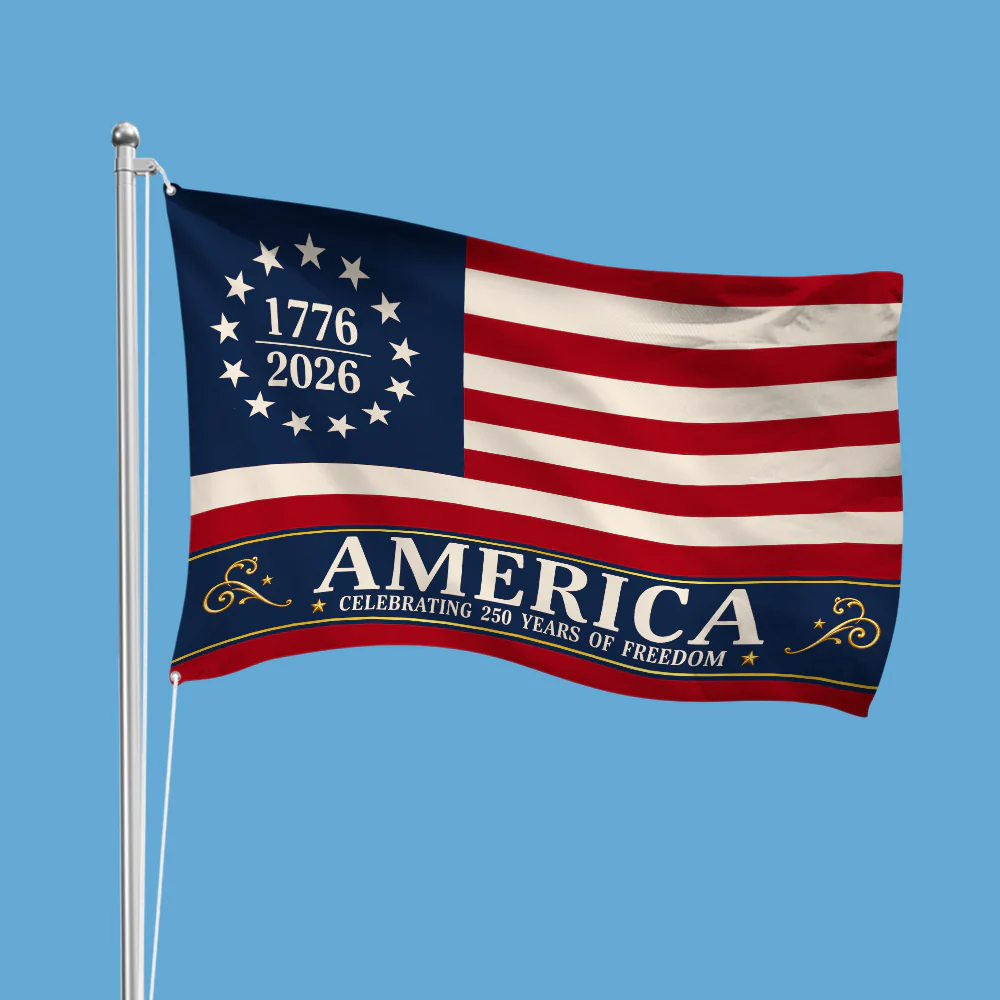 America Celebrating 250 Years of Freedom 1776-2026 House Flag CH07 911838 - Image 4