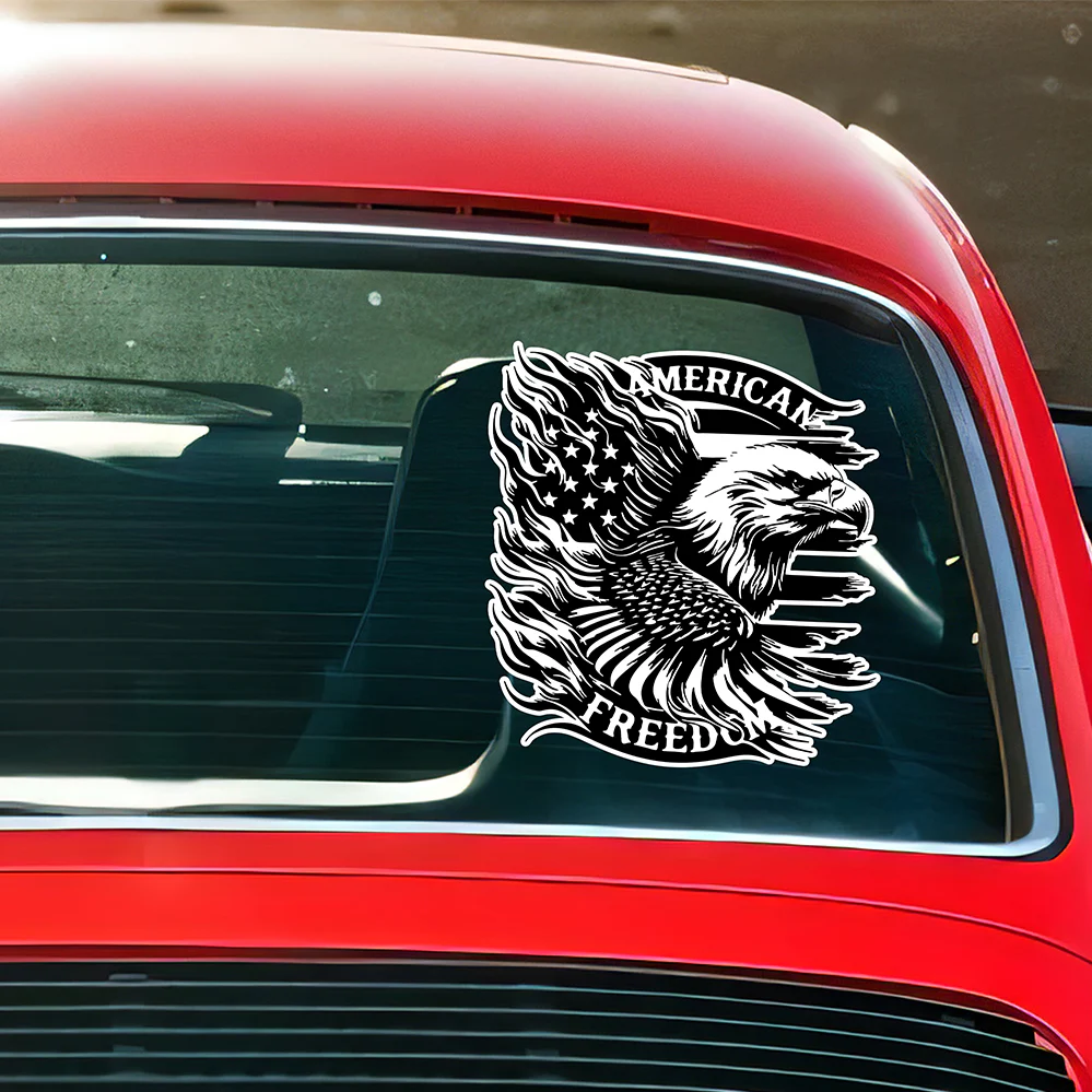 American Freedom USA Flag Patriotic Car Window Decal Sticker HA75 898964 - Image 5