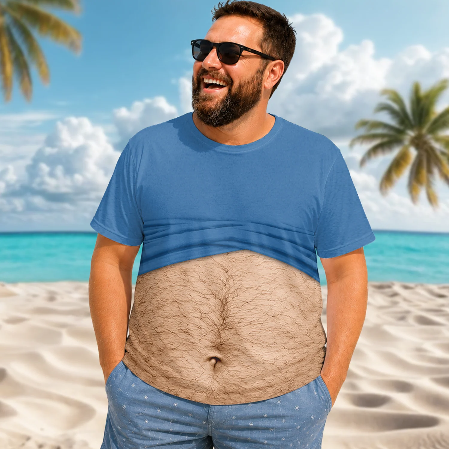 Custom 3D Funny Hairy Body Personalized Full Print 3D Shirt TH10 170415 - Image 3