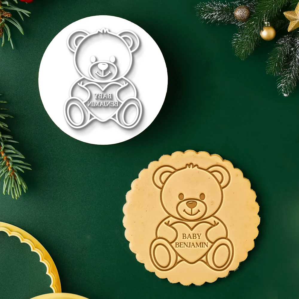 Custom Baby Name Cookie Stamp - Personalized Baking Gift for Baby Shower CH07 911336 - Image 5