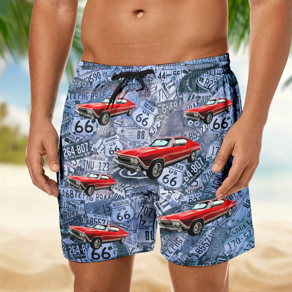 Custom Car Photo High Quality Unisex Beach Short HO82 902030 - Image 6