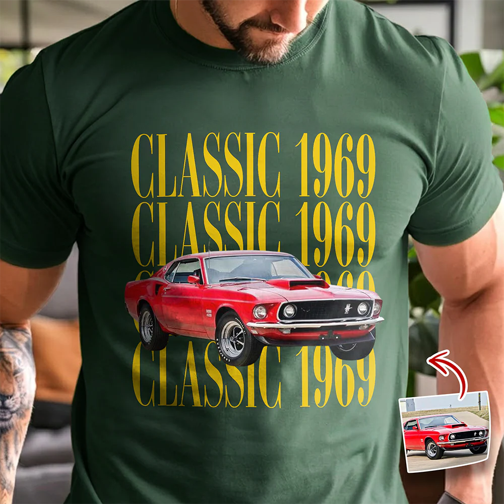 Custom Car Photo Vintage Comfort Shirt - Personalized Gift for Car Lovers TH10 170155 - Image 4