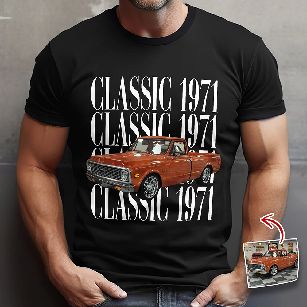 Custom Car Photo Vintage Comfort Shirt - Personalized Gift for Car Lovers TH10 170155 - Image 5