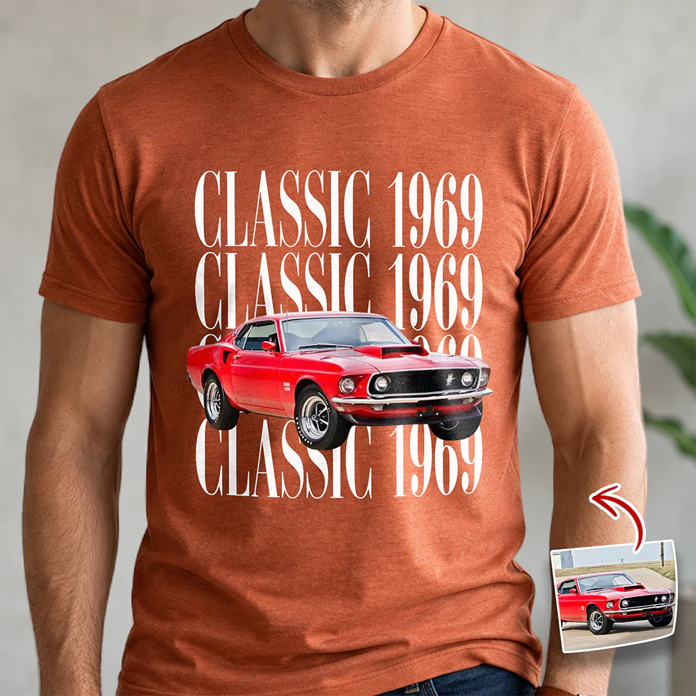 Custom Car Photo Vintage Comfort Shirt - Personalized Gift for Car Lovers TH10 170155 - Image 7