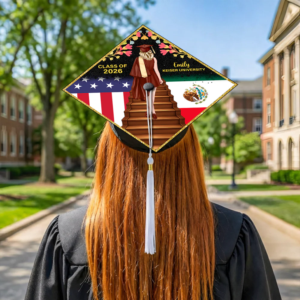 Custom Country Flag Class of 2026 Graduation Cap Topper CH07 910898 - Image 5