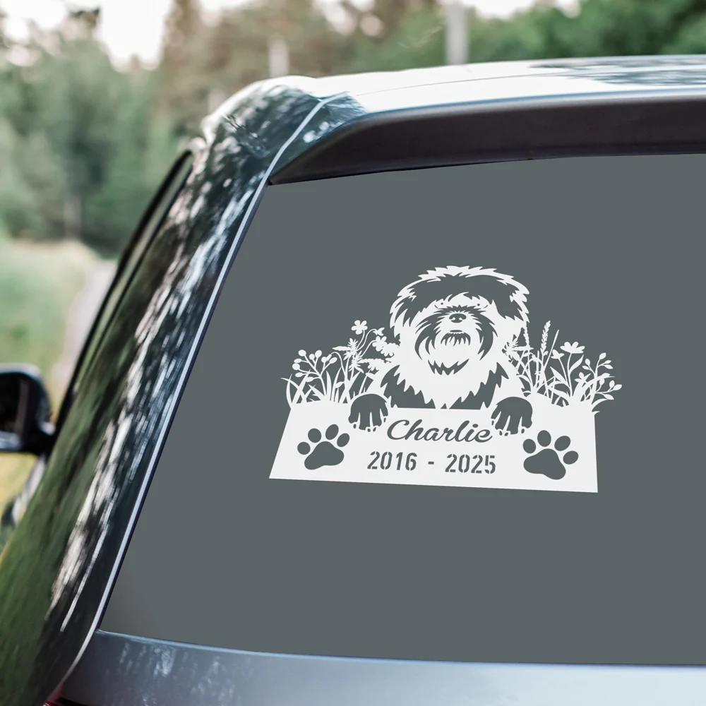 Custom Dog Breed And Name Memorial Car Window Decal Sticker TH10 898507 - Image 7