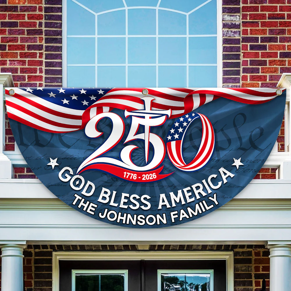 Custom Family Name 250th Anniversary God Bless America 1776-2026 HO82 902784 - Image 7