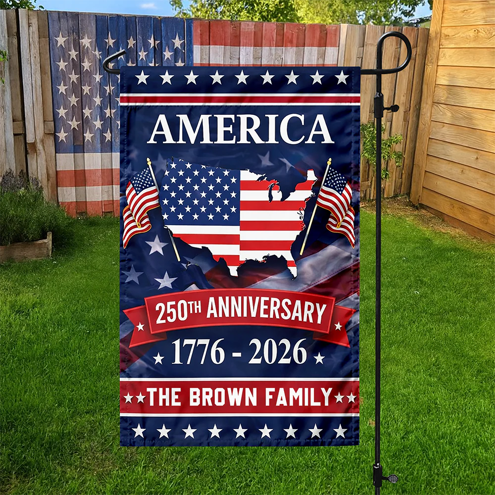 Custom Family Name America 250th Anniversary Garden Flag TH10 898825 - Image 5