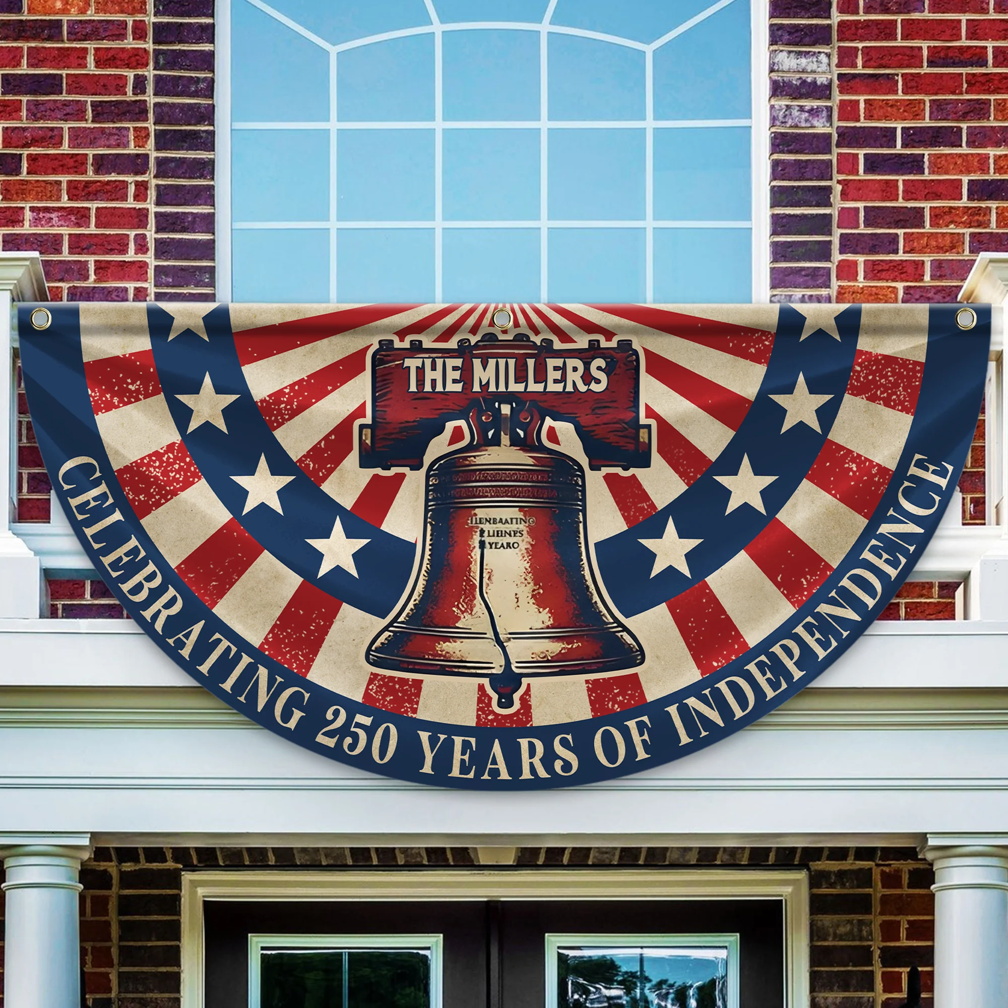 Custom Family Name USA Celebrating 250 Years Of Independence Fan Flag LM32 897951 - Image 7
