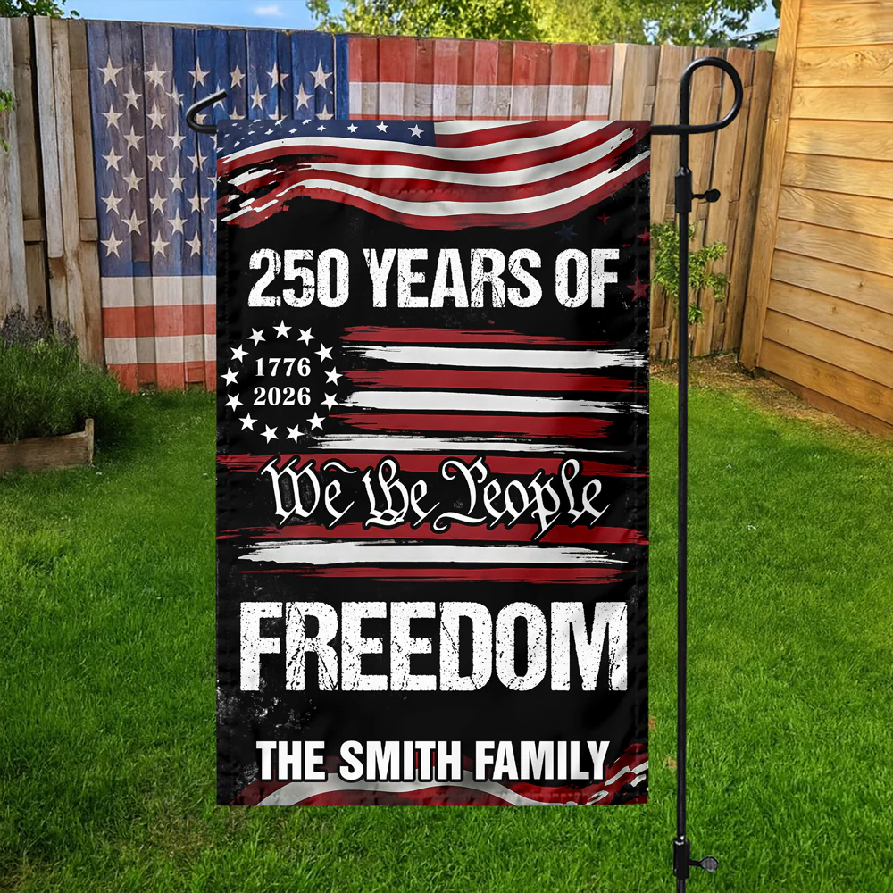 Custom Family Name We The People 250 Years USA Garden Flag HA75 920574 - Image 5