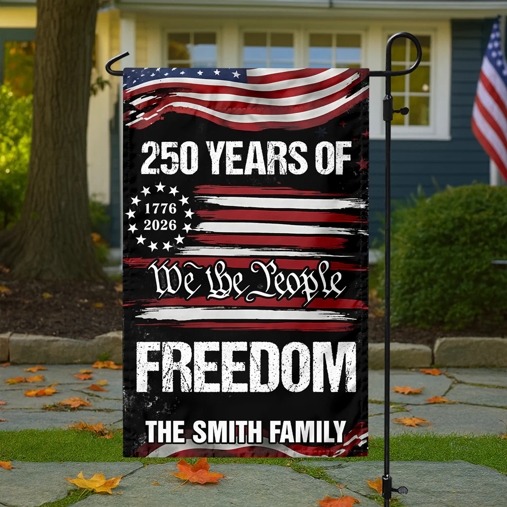 Custom Family Name We The People 250 Years USA Garden Flag HA75 920574 - Image 6