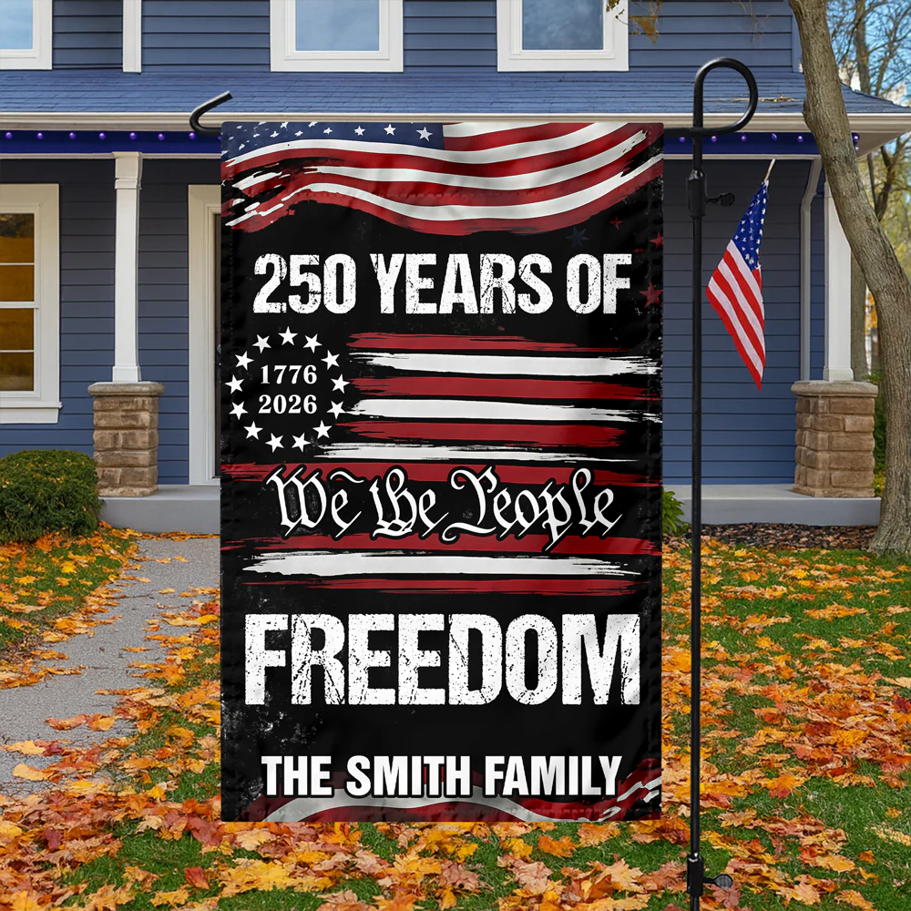 Custom Family Name We The People 250 Years USA Garden Flag HA75 920574 - Image 7