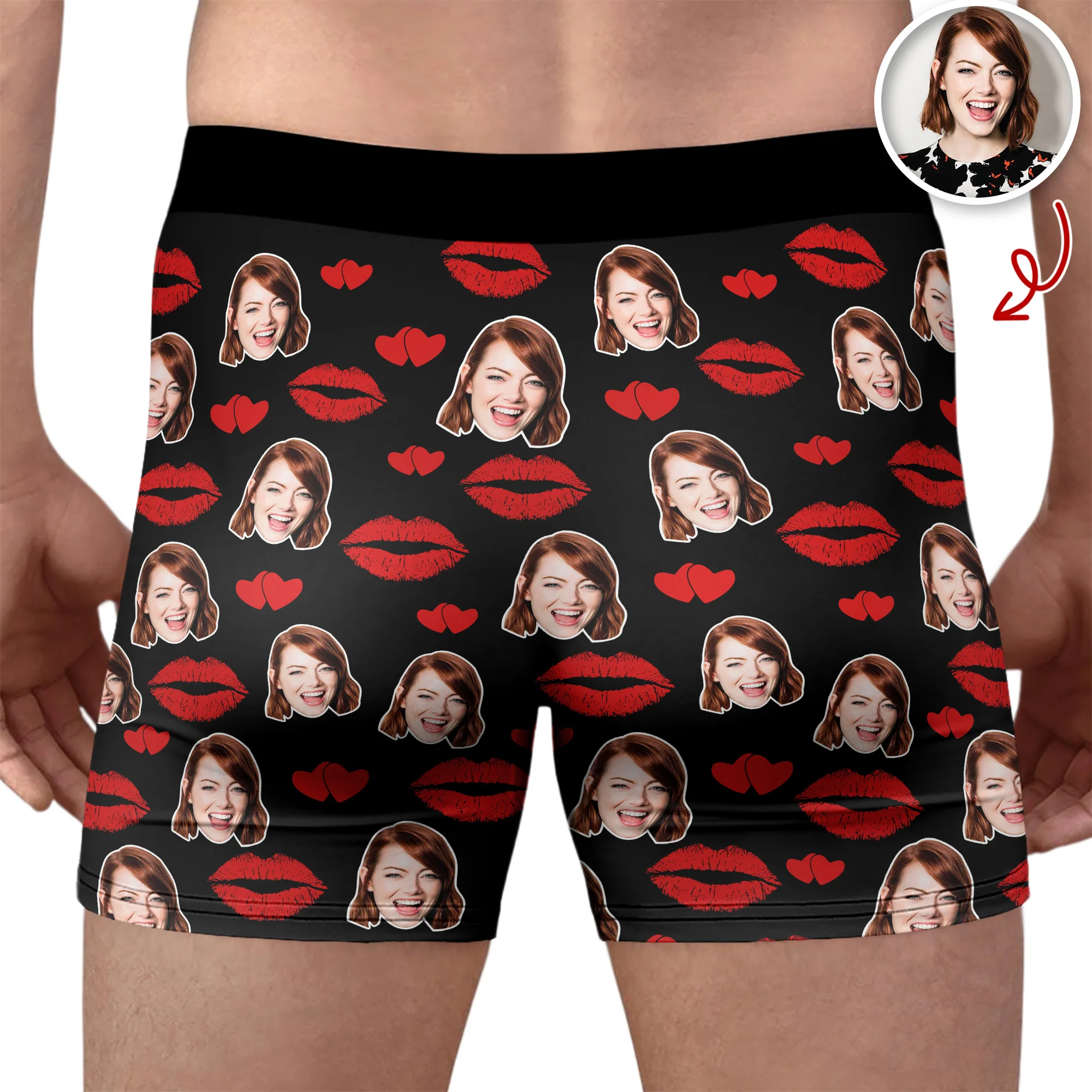 Custom Funny Photo So Big! Personalized Men's Boxer Valentine Gift, Anniversary Gift HA75 898932 - Image 2