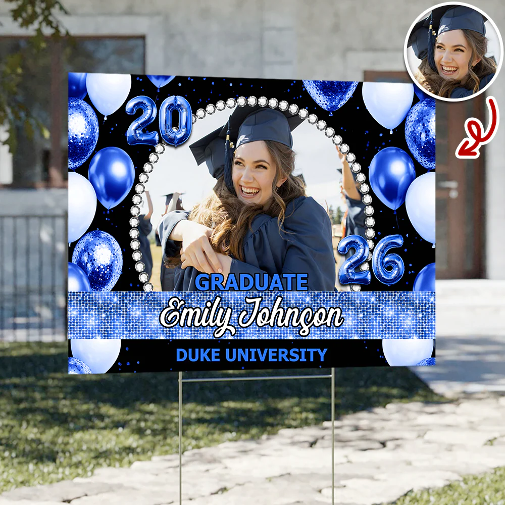 Custom Graduation Photo Class Of 2026 Yard Sign HO82 901392 - Image 3