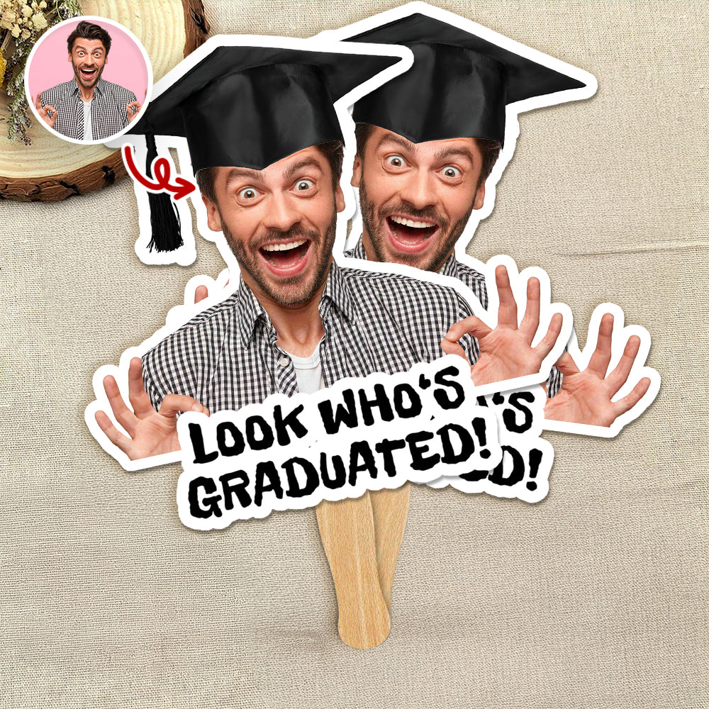 Custom Graduation Photo I Did It Face Fan Class Of 2026 HO82 901926 - Image 2