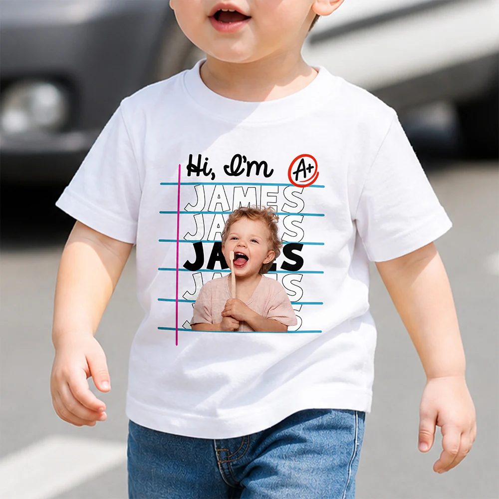 Custom Kid Photo Back To School Shirt - First Day Of School Outfit TH10 170271 - Image 3
