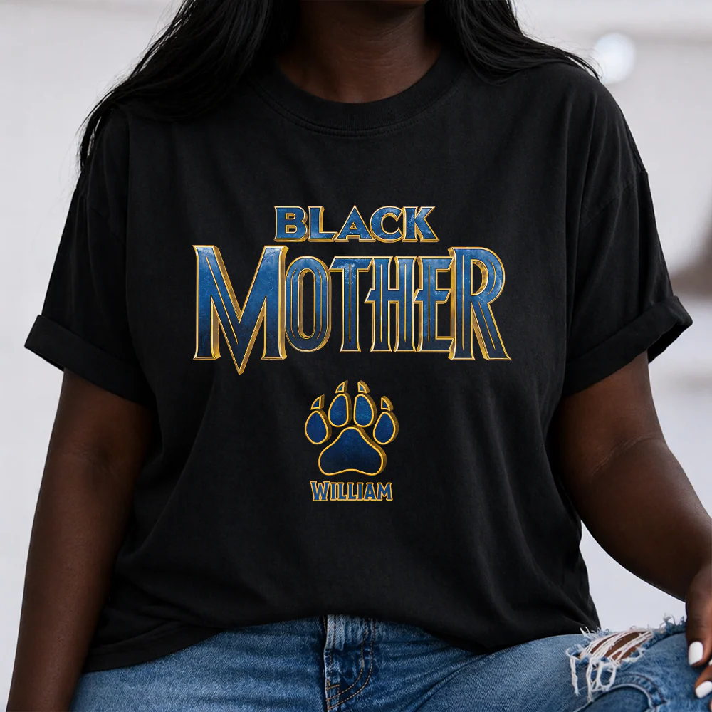 Custom Kids Names Black Mother Panther Dark Shirt, Personalized Mother’s Day Gift LM32 899887 - Image 7