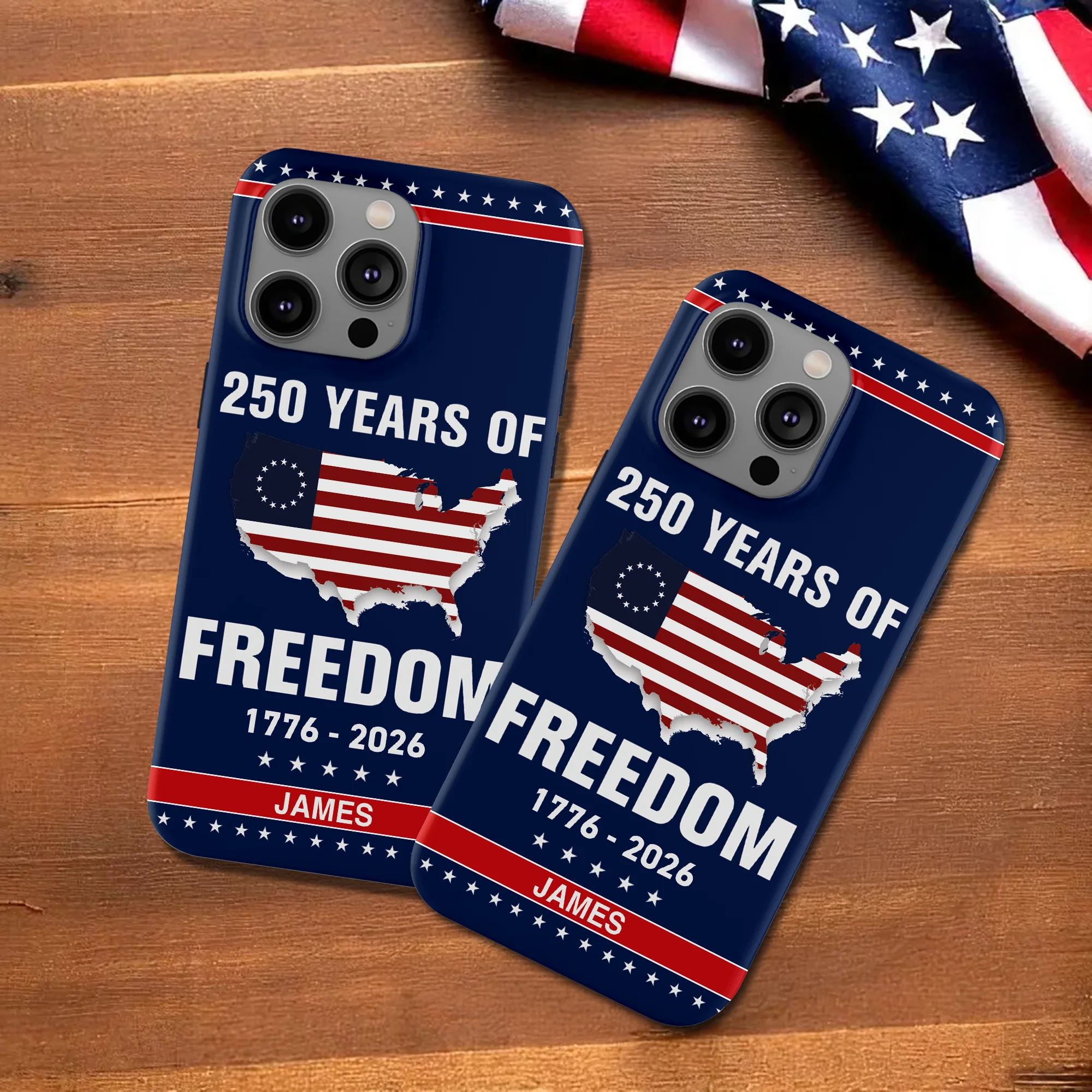 Custom Name 250 Years Of Freedom Phone Case HA75 920206 - Image 4