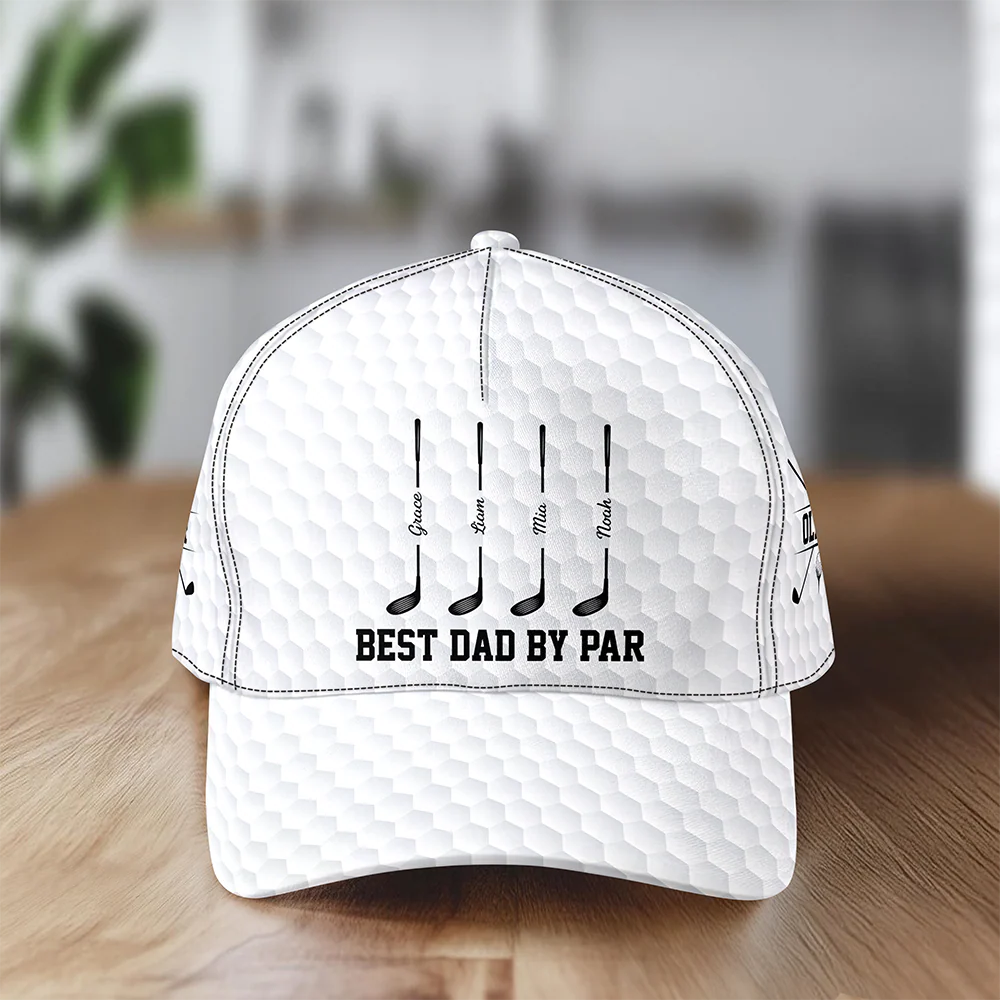 Custom Name Best Dad By Par Classic Cap - Gift for Golf Dad TH10 169837