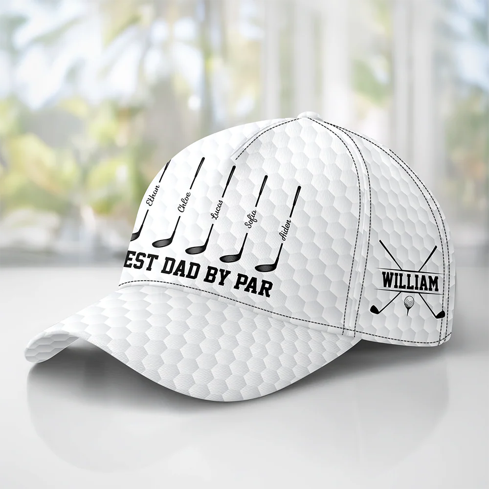 Custom Name Best Dad By Par Classic Cap - Gift for Golf Dad TH10 169837 - Image 4
