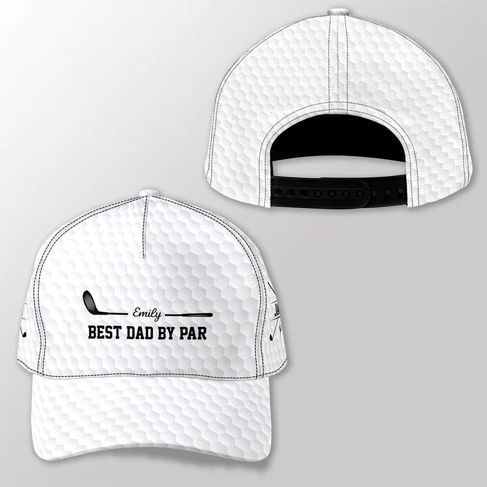 Custom Name Best Dad By Par Classic Cap - Gift for Golf Dad TH10 169837 - Image 5