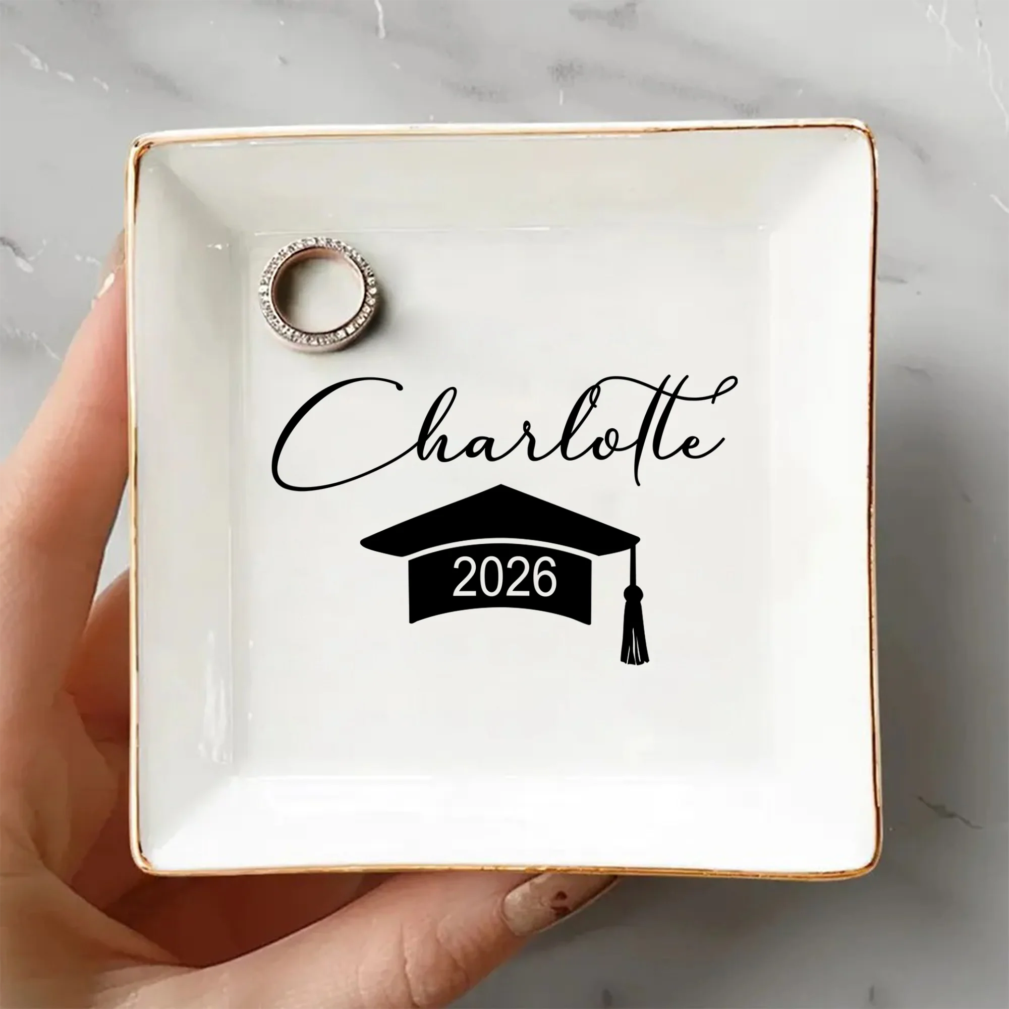 Custom Name Class Of 2026 Ring Dish TH10 898595 - Image 4