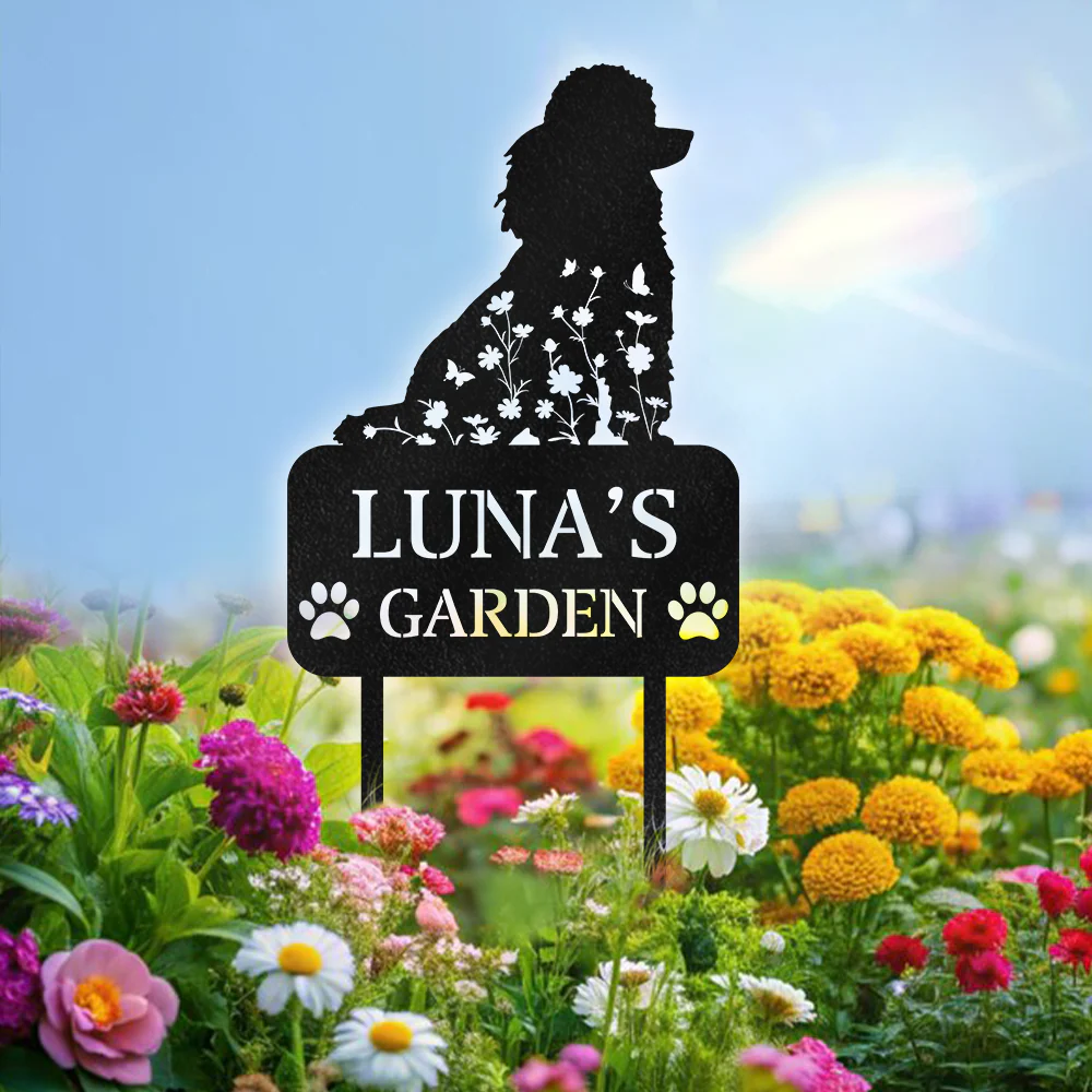 Custom Name Dog Garden Grave Marker - Personalized Pet Memorial Garden Stake HO82 902184 - Image 6