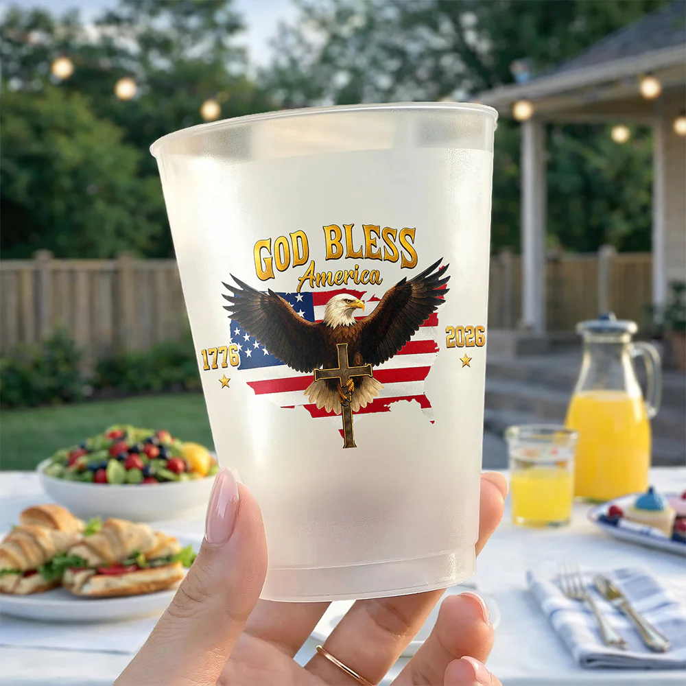 Custom Name God Bless America 1776-2026 250th Anniversary Eagle Cups For Party HO82 902260 - Image 4