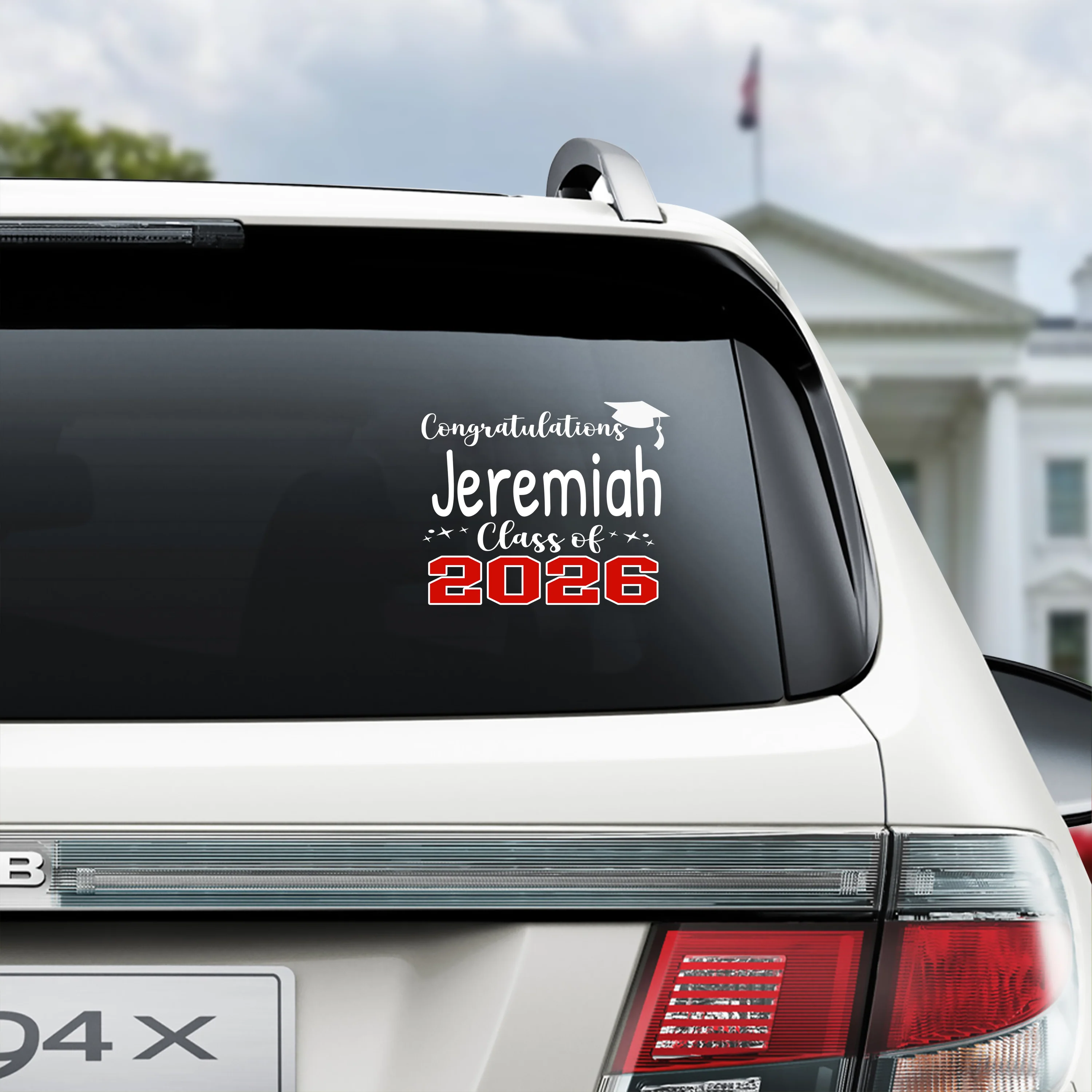 Custom Name Graduation Celebration - Class Of 2026 Car Window Decal Sticker TH10 898493 - Image 5