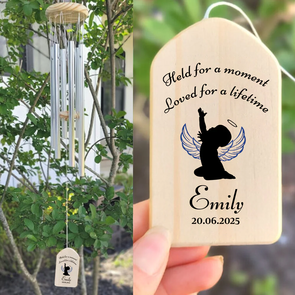 Custom Name Held For A Moment Loved For A Lifetime Memorial Wind Chimes Sympathy Gifts TH10 898469 - Image 3