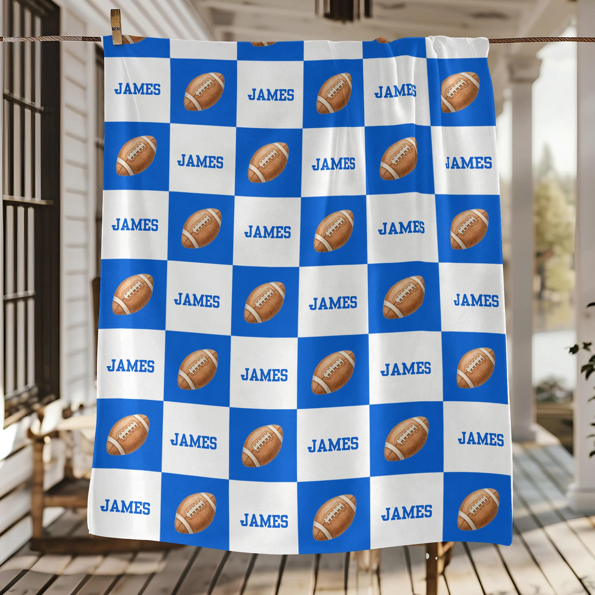 Custom Name Sports Blanket Perfect Gift Sports Lovers TH10 898281 - Image 4